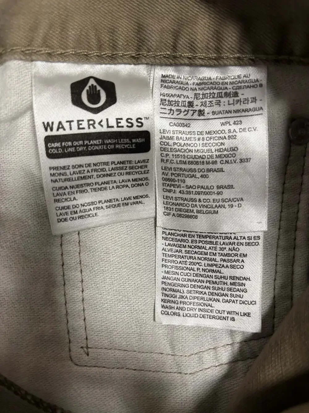 Levi's 505 Regular Straight Fit Khaki Jeans Pants Men's Size 40x30